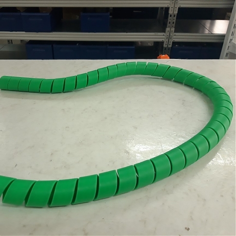 Спираль защитная пластиковая 13-18 зеленый