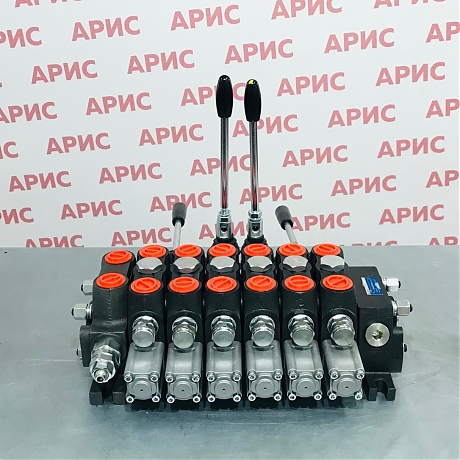 Гидрораспределитель DCV100/E2(200bar)-6OT-1(1+2,5+6)КИТАЙ(аналог 6PC100 N2)с джойстиками и клапанами