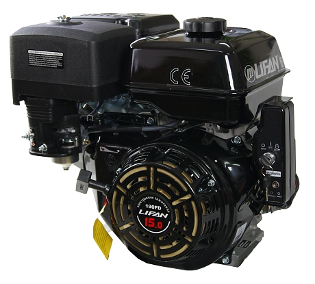 Двигатель бензиновый LIFAN 190FD (15 л.с. электростартер)