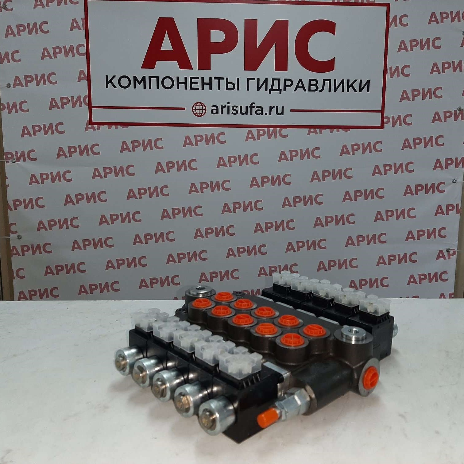 Гидрораспределитель 05Z80 AAAAA ES3 24 VDC G Badestnost (Болгария), пятисекционный, электромагнитное управление 24 В