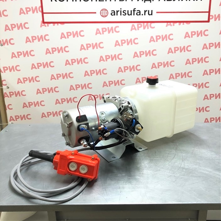 Гидростанция подъема кузова 155Bar.T6.DC16.12V (HPP/D5-1051) с пультом и кабелем 2,5 м.