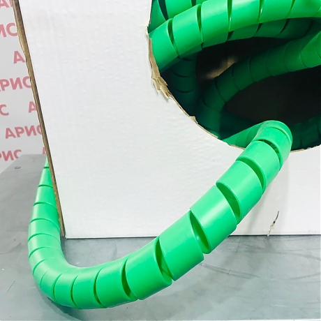 Спираль защитная пластиковая 34-50 зеленый
