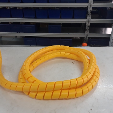 Спираль защитная пластиковая 27-36 желтый